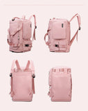 Women's Gym & Travel Bag - Weekend Backpack with Dry/Wet Separation
