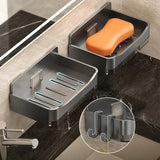 Wall-Mounted Soap Holder Without Drills – 2-in-1 Organizer 🧼