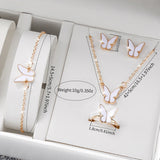 Conjunto de relógio feminino Radiant Style com pulseira de silicone e acessórios.