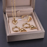 💖✨ Heart Jewelry Set Elegant Love Inspired Accessories for Women