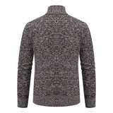 Men’s Knit Cardigan Sweater – Spring & Autumn Casual Jacket | Brown & Grey Colors