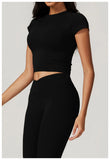 Women's Yoga Set – Crop Top & Leggings Activewear