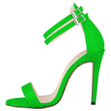 Women’s Summer High Heel Sandals – Classic Buckle Design, Elegant Fairy Style for Prom & Wedding