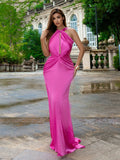 🔥 Sexy long dress with asymmetrical straps – bold, elegant and unforgettable