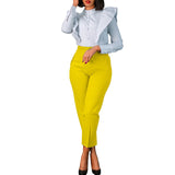 Elegant High-Waisted Work Pants for Women – Sleek, Professional & Comfortable