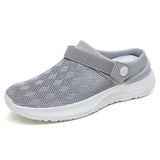 Summer Women's Mesh Slip-On Slippers – Casual & Breathable Half Support Shoes