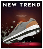 Men’s Leather Sport Sneakers – Breathable, Non-Slip Running & Walking Shoes for Autumn