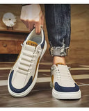 "Men’s Trendy Leather Sneakers – Low-Top Casual & Sport Style (2025 Collection)"