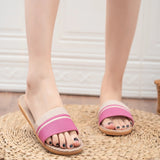 Women’s Summer Indoor Slippers – Lightweight, Anti-Slip Soft Linen Home Shoes