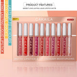 Set of 10 CAKAILA nude matte liquid lipsticks – Luxury Nude Collection 💋