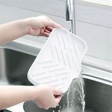 4-in-1 Silicone Faucet Mat and Kitchen Sink Tray