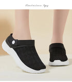 Summer Women's Mesh Slip-On Slippers – Casual & Breathable Half Support Shoes