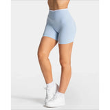 Women’s Seamless High-Waist Sports Shorts – Solid Color, Hip-Lifting Yoga & Running Shorts