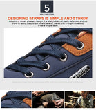Men’s Leather Sport Sneakers – Breathable, Non-Slip Running & Walking Shoes for Autumn