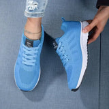 Women's Mesh Breathable Platform Sneakers – Casual Sports Trainers