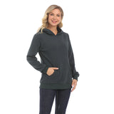 3XL Nursing Maternity Hoodie – Fleece & Front Zipper
