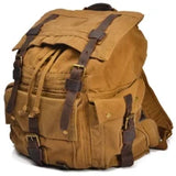 Men's Genuine Leather Backpack, Large Capacity, for School, Travel and Daily Use