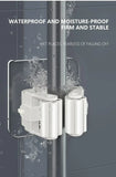 Wall-Mounted Mop and Broom Holder - Waterproof Storage Organizer with Hooks