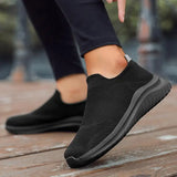 Women's Casual Slip-On Sneakers - Lightweight Flat Walking Shoes