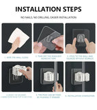 Wall-Mounted Mop and Broom Holder - Waterproof Storage Organizer with Hooks