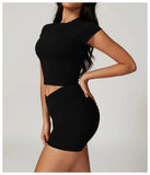 Women's Yoga Set – Crop Top & Leggings Activewear