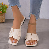 Women’s Casual Flat Sandals – Outdoor Lightweight Slip-On Slippers for Everyday Wear, Stylish & Comfortable
