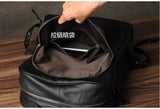 Men's Genuine Leather Backpack, Large Capacity, for School, Travel and Daily Use