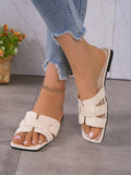 Women’s Casual Flat Sandals – Outdoor Lightweight Slip-On Slippers for Everyday Wear, Stylish & Comfortable