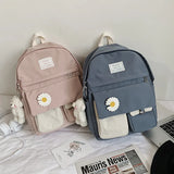 Kawaii Floral Backpack – Cute and Modern for School and Travel