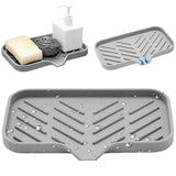 4-in-1 Silicone Faucet Mat and Kitchen Sink Tray