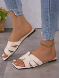 Women’s Casual Flat Sandals – Outdoor Lightweight Slip-On Slippers for Everyday Wear, Stylish & Comfortable