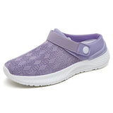 Summer Women's Mesh Slip-On Slippers – Casual & Breathable Half Support Shoes
