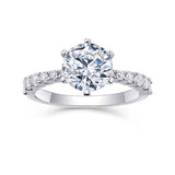 Moissanite Solitaire Ring – Luxury and Timeless Elegance