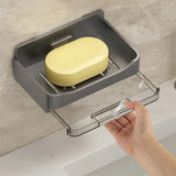 Wall-Mounted Soap Holder Without Drills – 2-in-1 Organizer 🧼