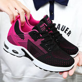 Women's Running Shoes - Breathable Casual Sneakers with Air Cushioning Sole