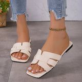 Women’s Casual Flat Sandals – Outdoor Lightweight Slip-On Slippers for Everyday Wear, Stylish & Comfortable