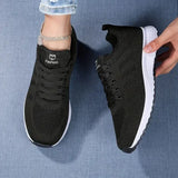 Women's Mesh Breathable Platform Sneakers – Casual Sports Trainers