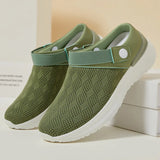Summer Women's Mesh Slip-On Slippers – Casual & Breathable Half Support Shoes
