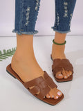 Women’s Casual Flat Sandals – Outdoor Lightweight Slip-On Slippers for Everyday Wear, Stylish & Comfortable