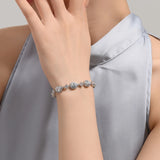 ZAKOL Classic Water Drop CZ Bracelet – Elegant Sparkle for Brides and Special Occasions.