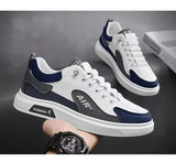 "Men’s Trendy Leather Sneakers – Low-Top Casual & Sport Style (2025 Collection)"