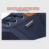 Men’s Leather Sport Sneakers – Breathable, Non-Slip Running & Walking Shoes for Autumn