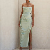 Women's Fitted Dress – Green Dress for Summer Parties | Celebrity-Inspired Look for Clubbing and Evenings.