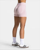 Women’s Seamless High-Waist Sports Shorts – Solid Color, Hip-Lifting Yoga & Running Shorts