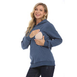 3XL Nursing Maternity Hoodie – Fleece & Front Zipper