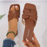 Women’s Casual Flat Sandals – Outdoor Lightweight Slip-On Slippers for Everyday Wear, Stylish & Comfortable