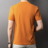 Men's Casual V-Neck T-Shirt - Comfortable for Summer