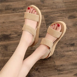 Minimalist Slingback Wedge Sandals – Lightweight Summer Slides with Thick Sole for Women