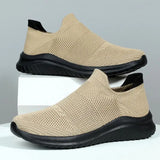 Women's Casual Slip-On Sneakers - Lightweight Flat Walking Shoes