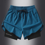 Quick Dry 2 in 1 Running Shorts for Men and Women - Summer Workout and Fitness Clothing